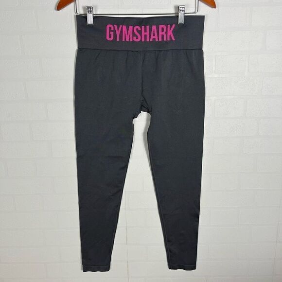 Gymshark Women’s Charcoal Mid Rise Leggings Size Medium - Picture 4 of 8